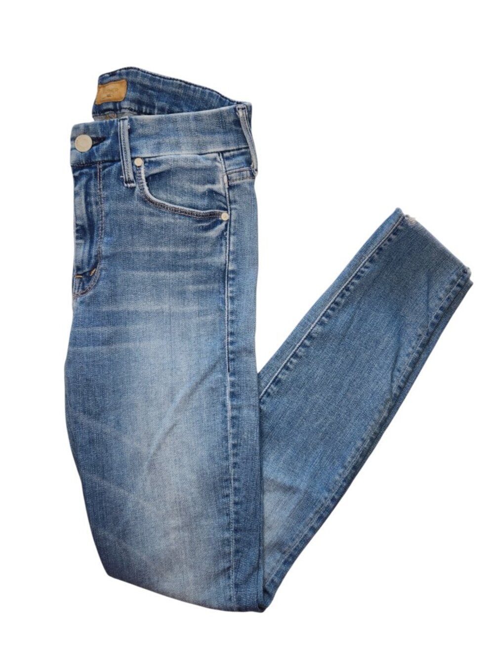 Mother Looker Ankle Fray Jeans Birds of Paradise Size 25